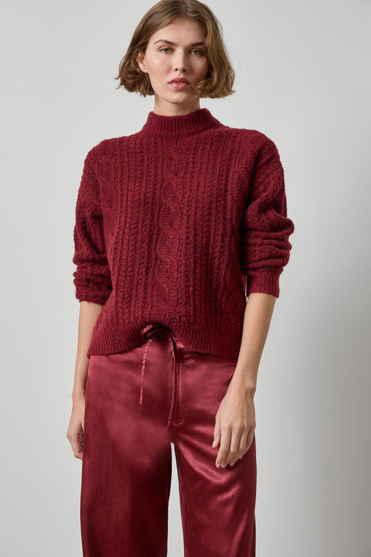 Relaxed Cable Knit Sweater