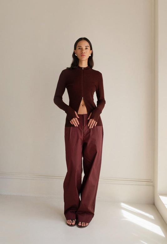 Gabrielle Rib Zip Jacket