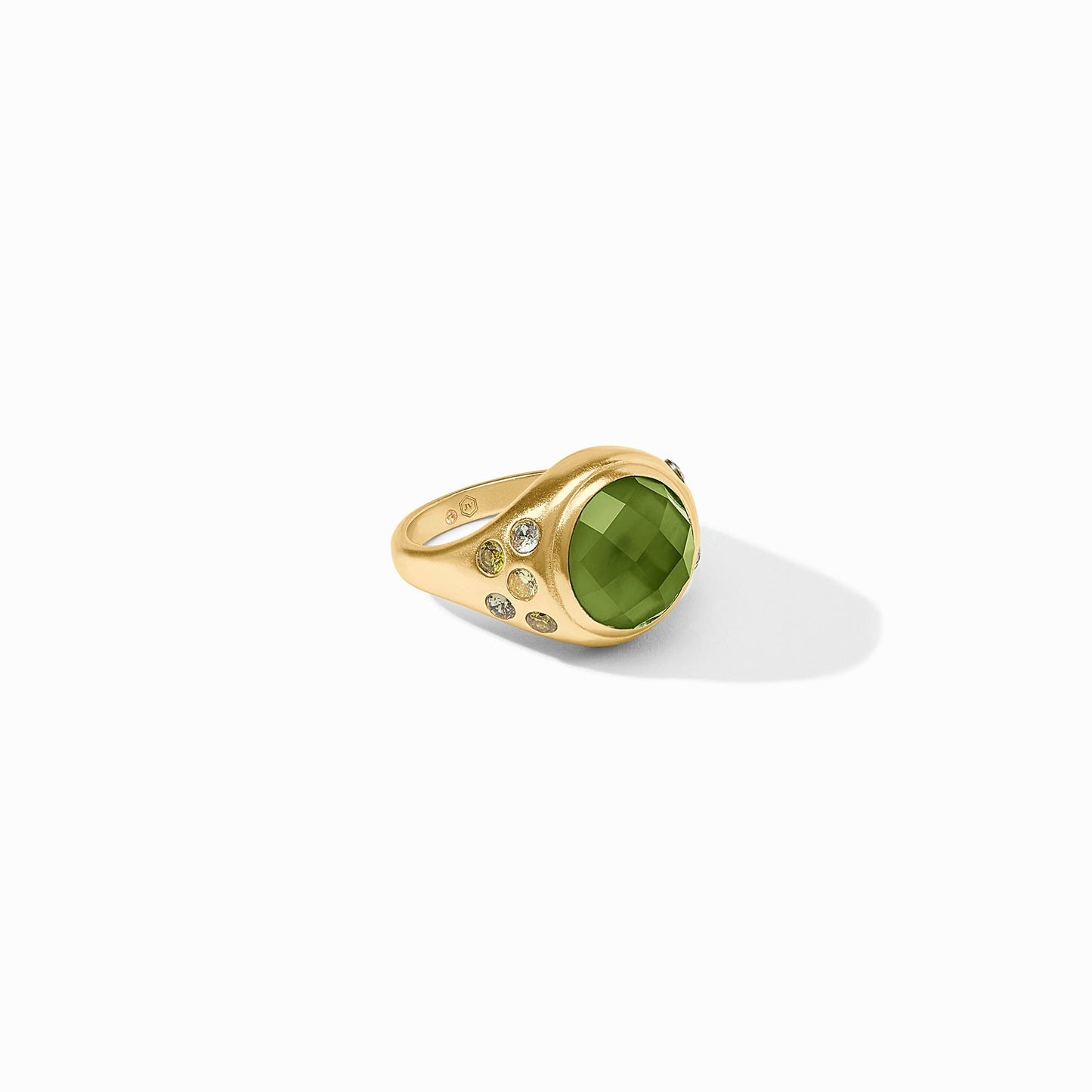 Rainbow Statement Ring-Iridescent Palmetto Green