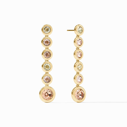 Rainbow Tier Earring-Champagne