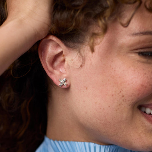 Silver SoHo Demi X Stud