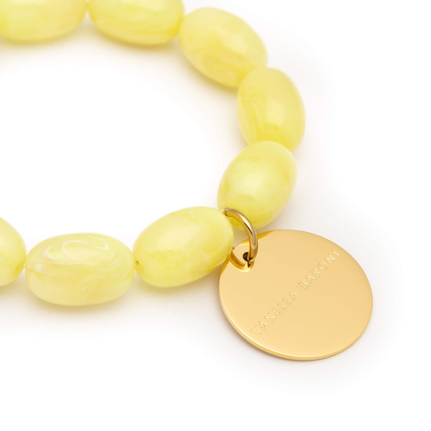 Olive Flex Bracelet-Lemon Yellow Marble