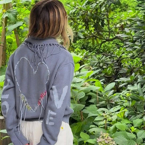 Fringe Shawl Love Cardigan
