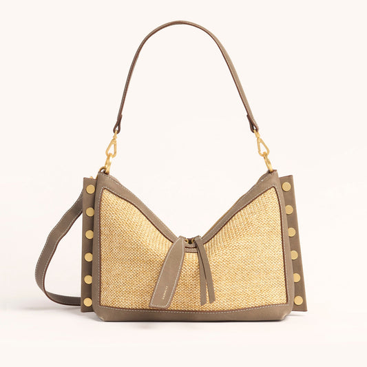 Mr. G MED-Pewter Raffia BG