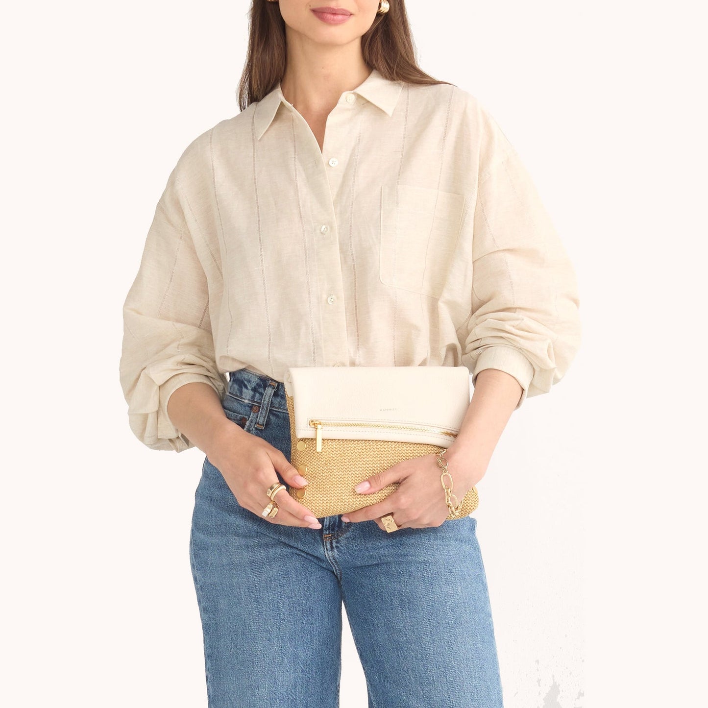 VIP Med-Calla Lilly Wht/Raffia