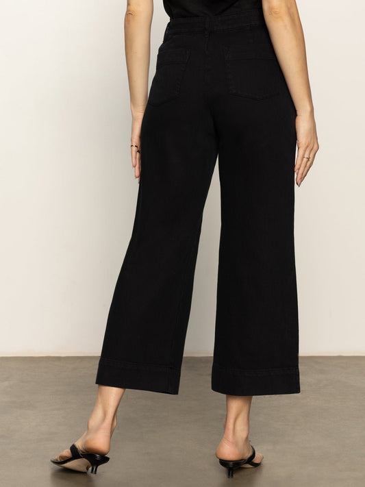 Soft Marine Wide Leg Crop