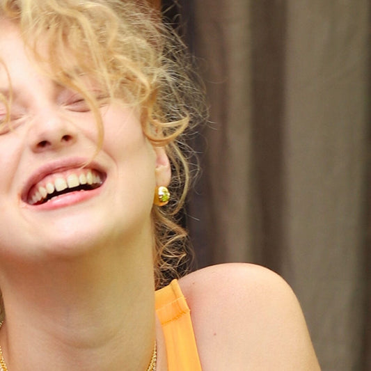 Large Gold Ball Earrings