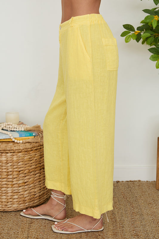 Wide Leg Linen Gaucho