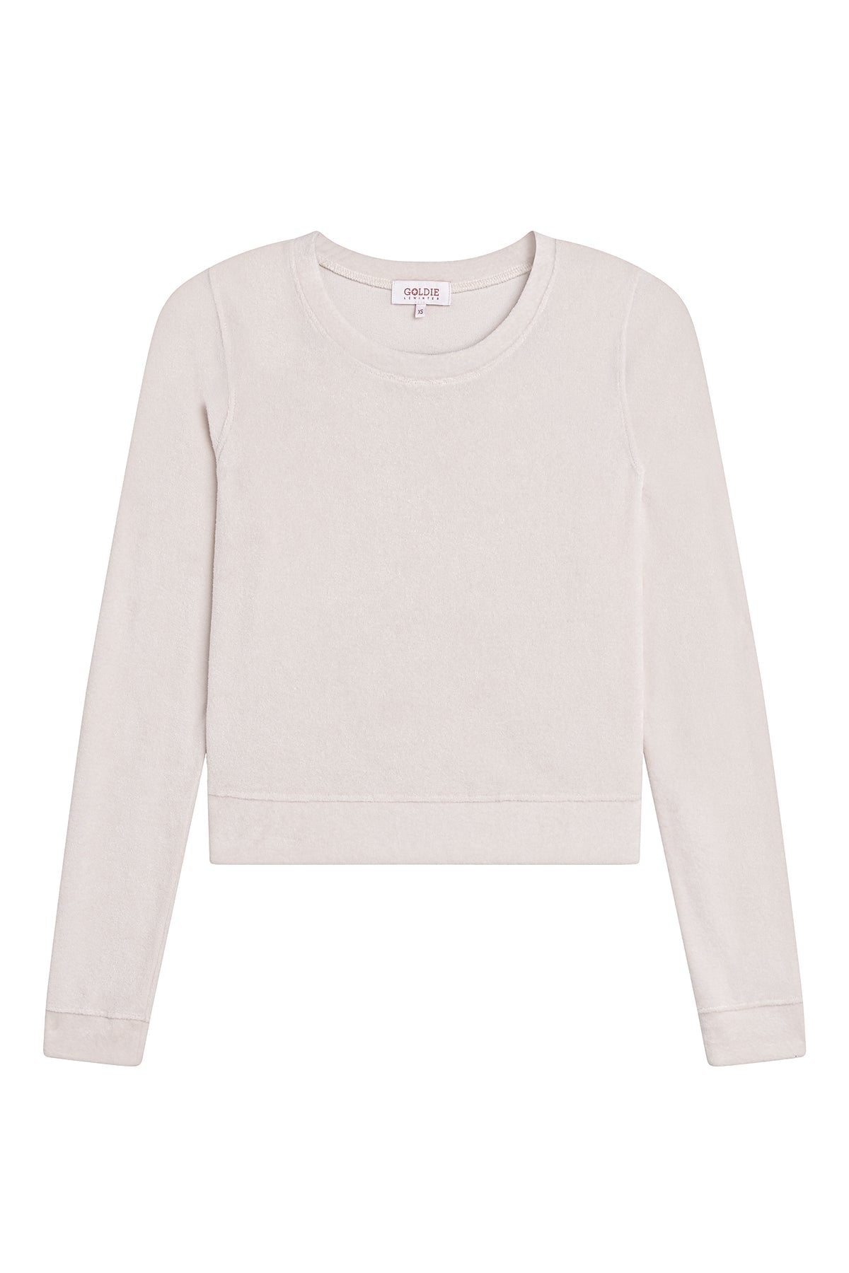 Velour Crop Sweatshirt