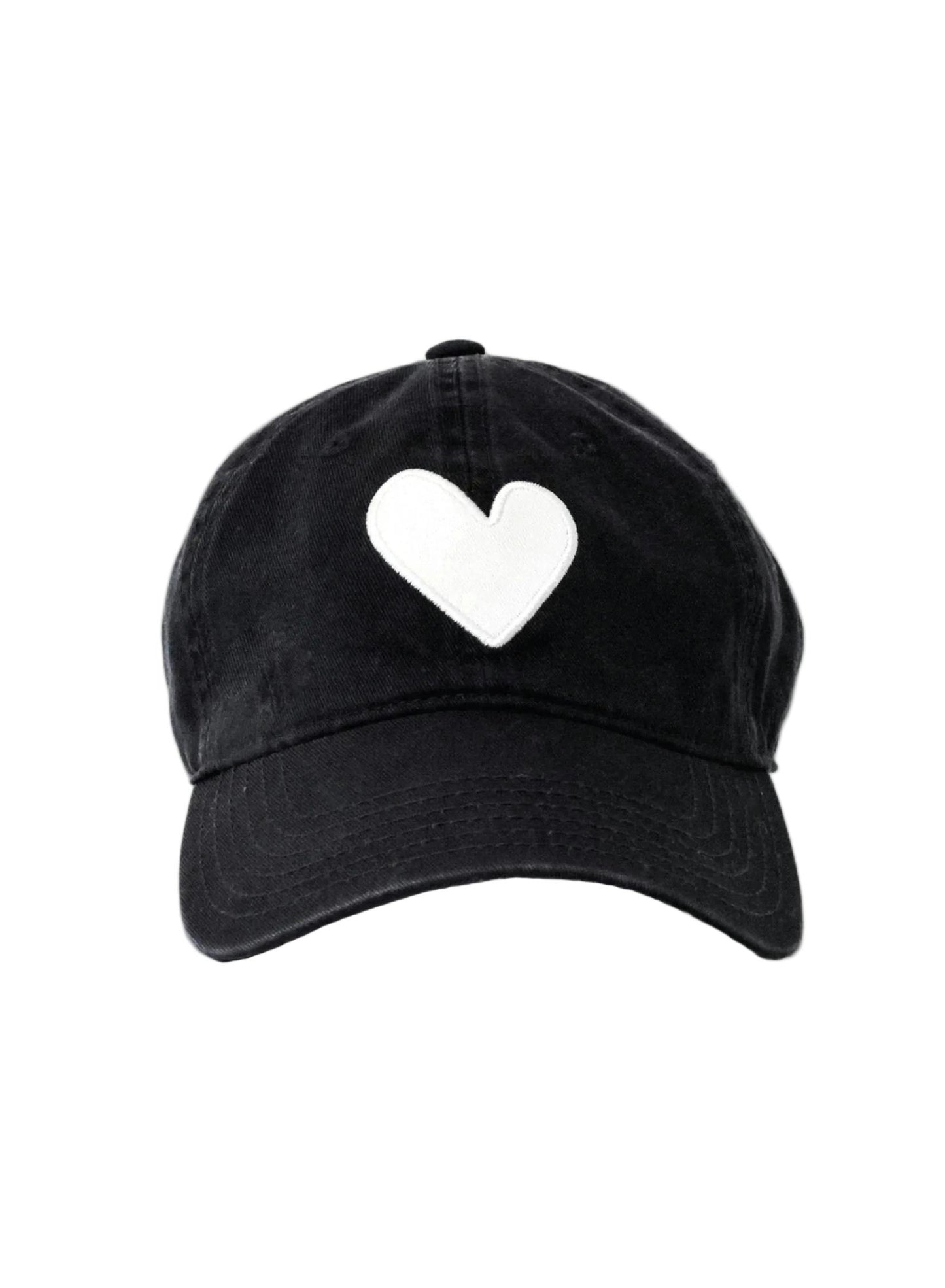 Baseball Hat Heart Patch