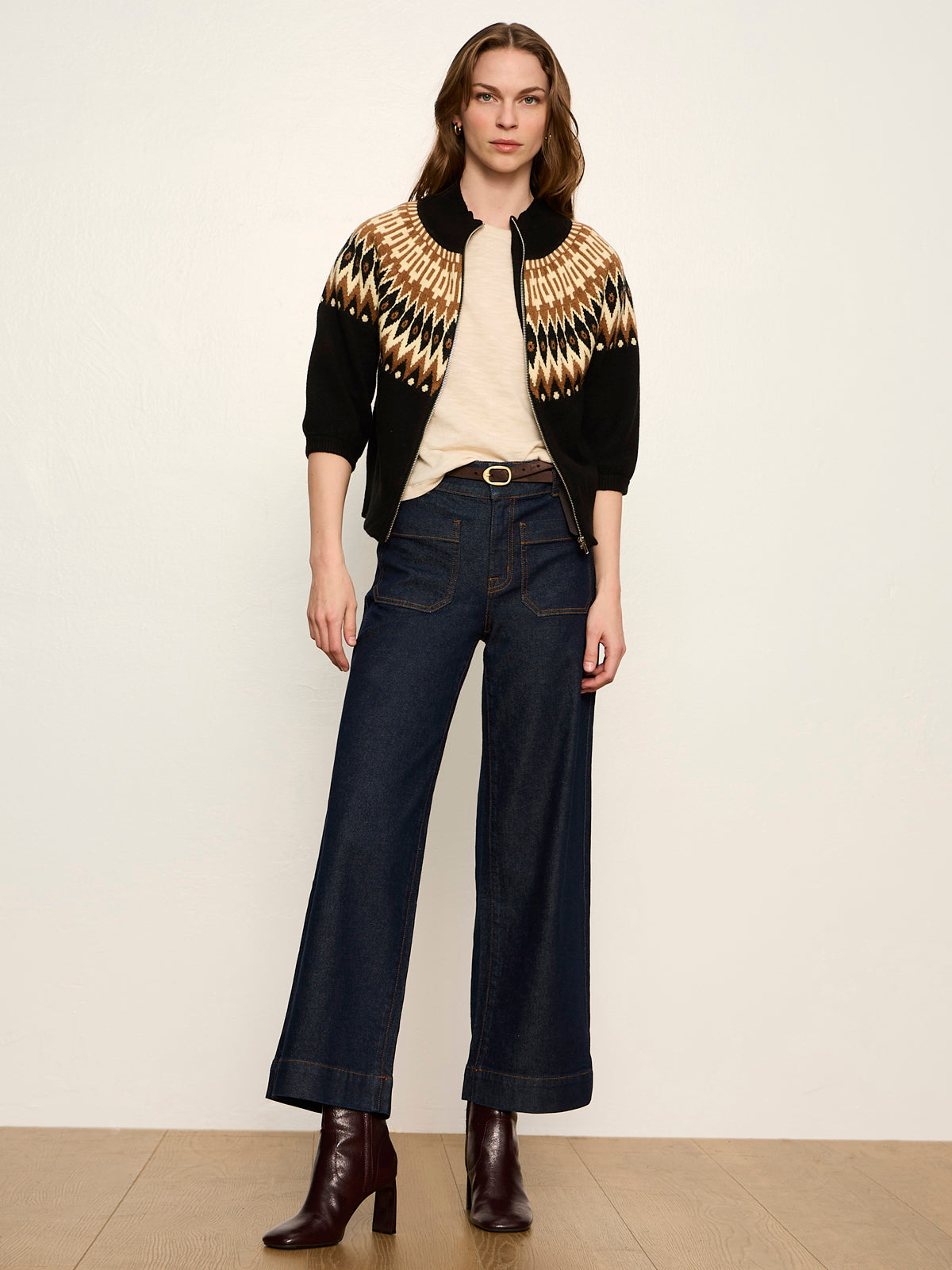 Faireisle Zip Up