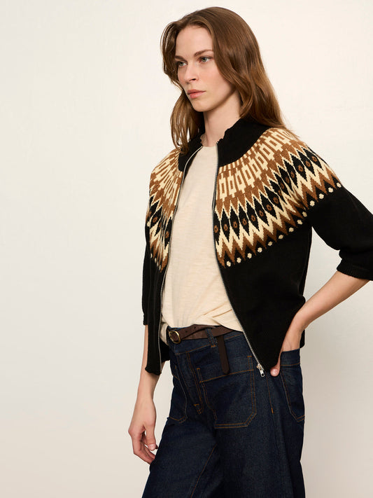 Faireisle Zip Up