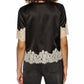 One-of-a-kind Satin Lace Top