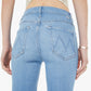 Mid Rise Dazzler crop fray