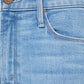 Mid Rise Dazzler crop fray