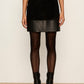Broadway Suede Leather Skirt