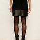 Broadway Suede Leather Skirt