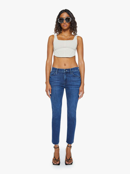 Mid Rise Dazzler Ankle Fray