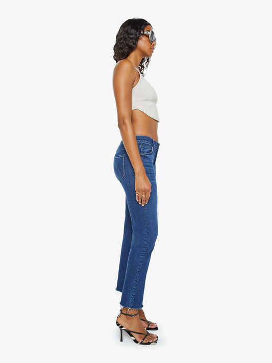 Mid Rise Dazzler Ankle Fray