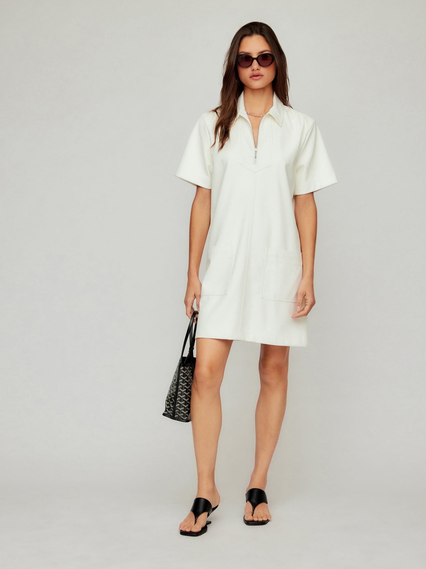 Sarah Faux Leather Dress