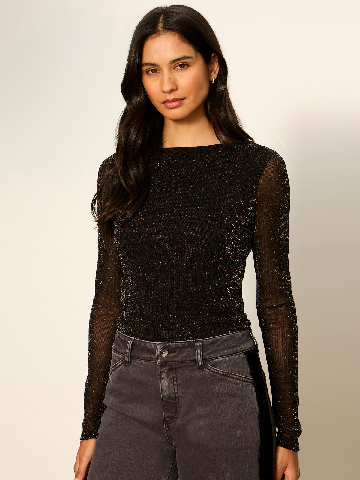 Sparkle Boatneck Tee