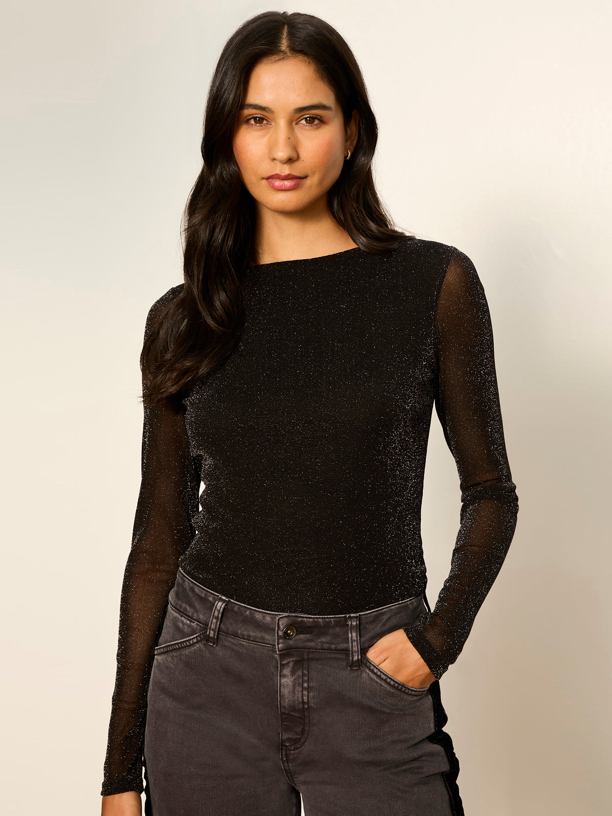 Sparkle Boatneck Tee