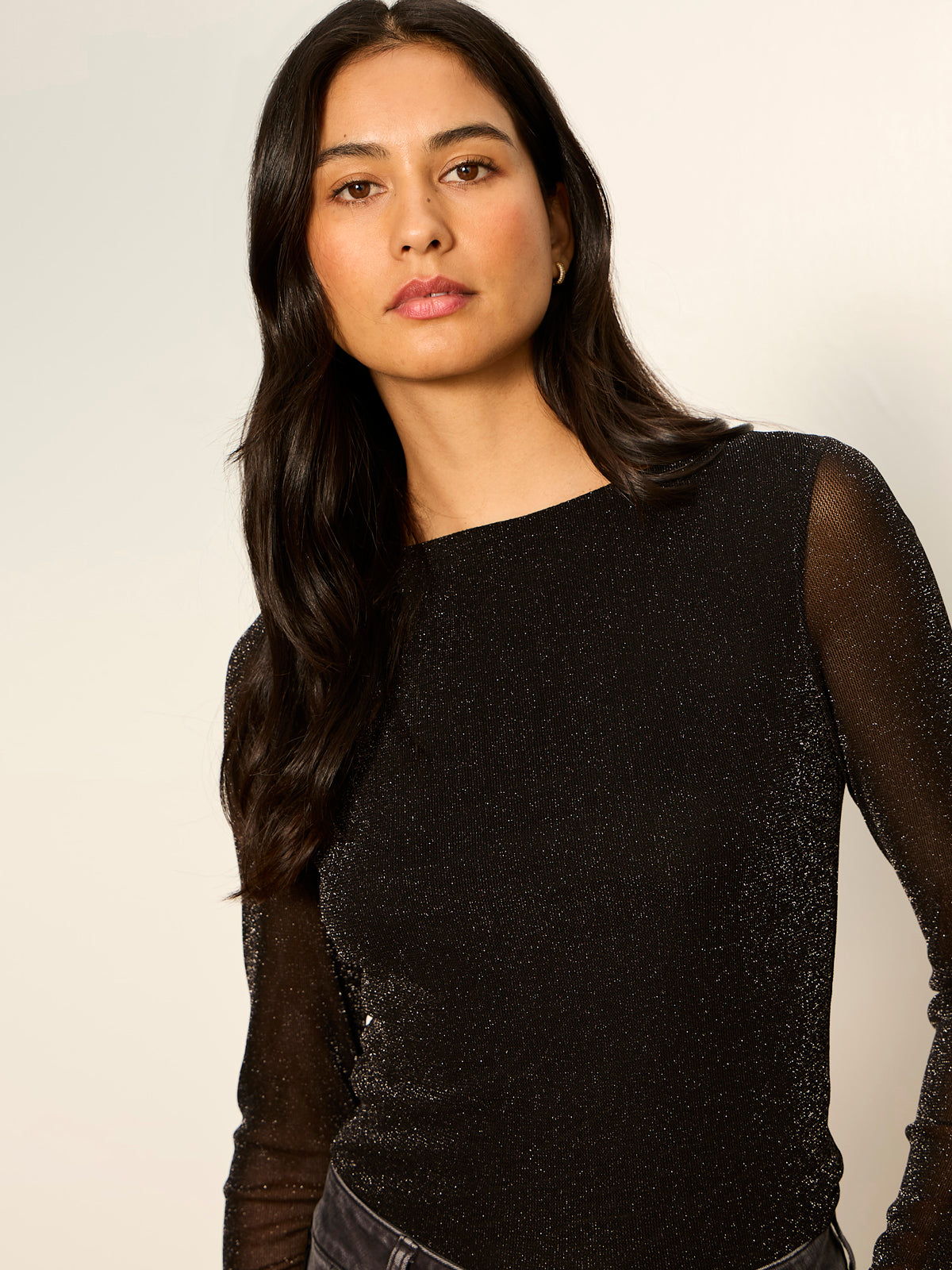 Sparkle Boatneck Tee