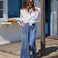 Madeline Patch Pocket Denim Pant