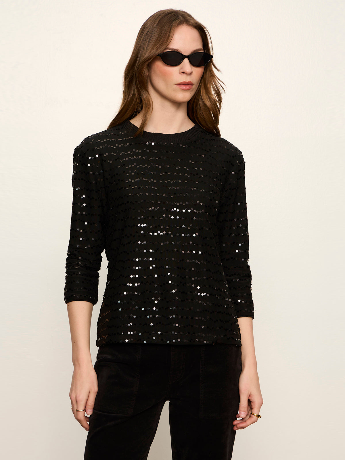 3/4 Sequin Mode Tee