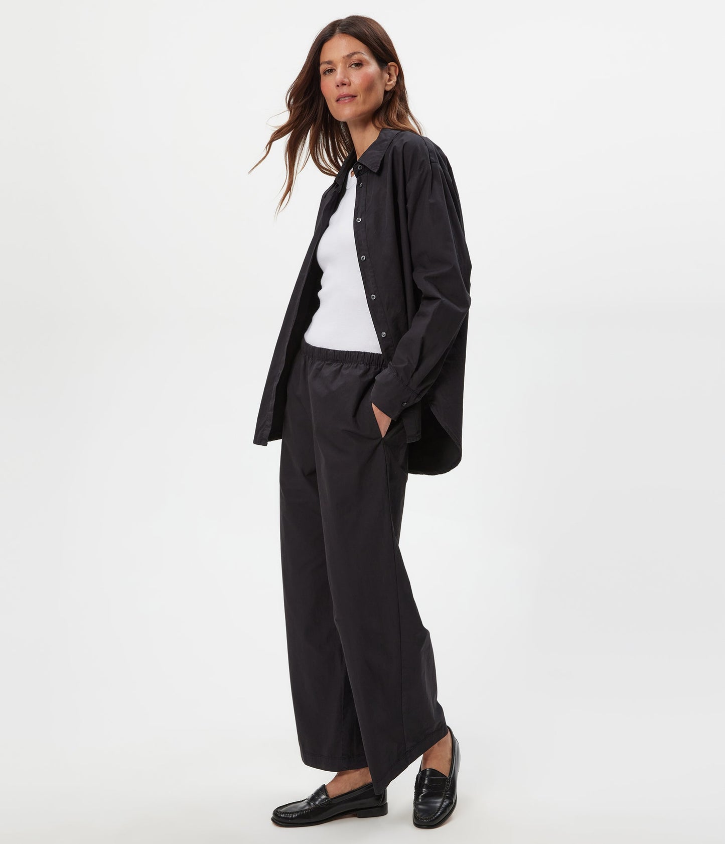 Elastic Wide Leg Pant
