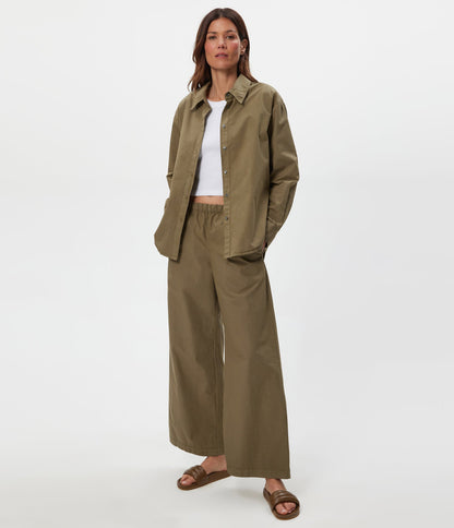 Elastic Wide Leg Pant