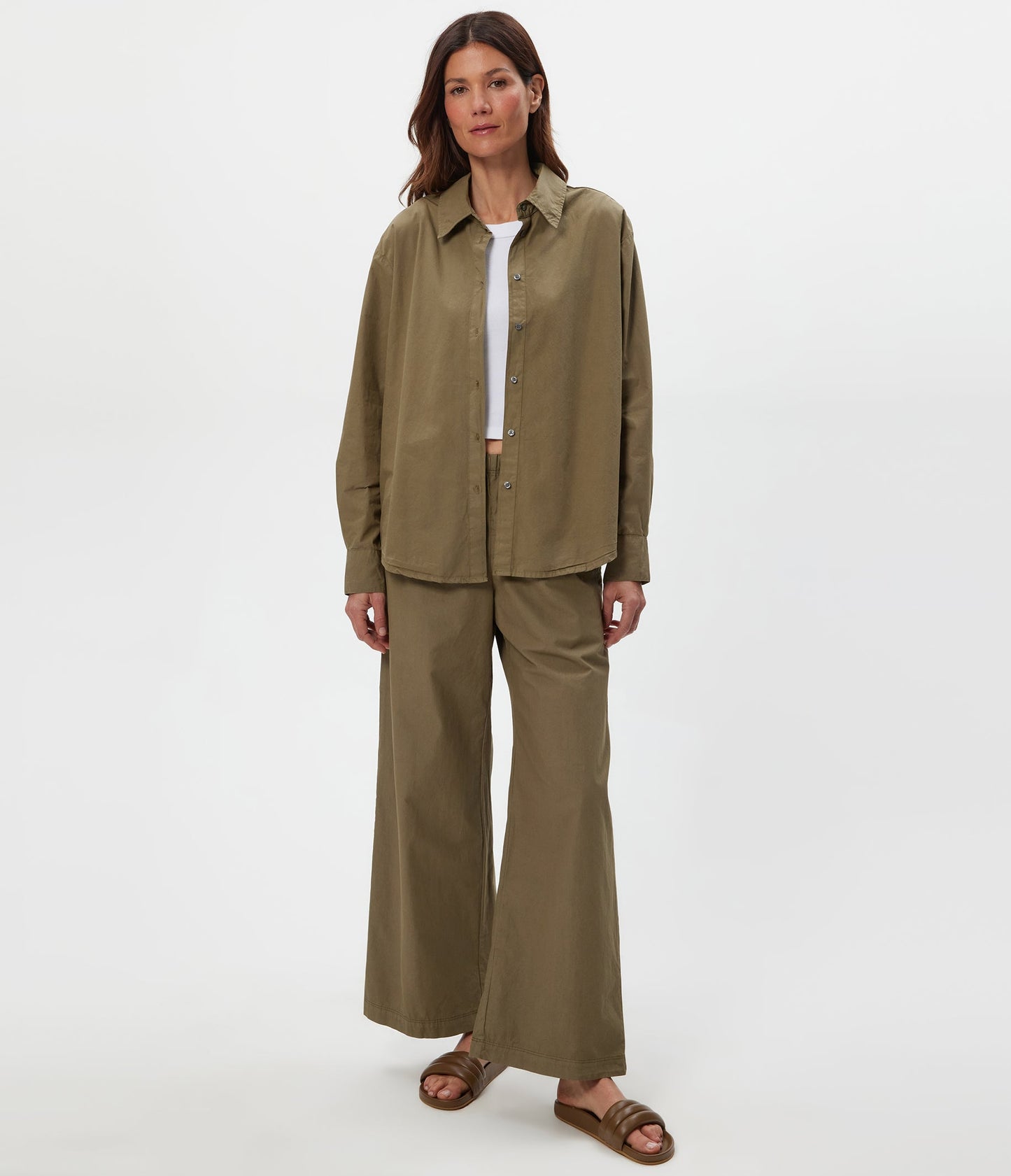 Elastic Wide Leg Pant