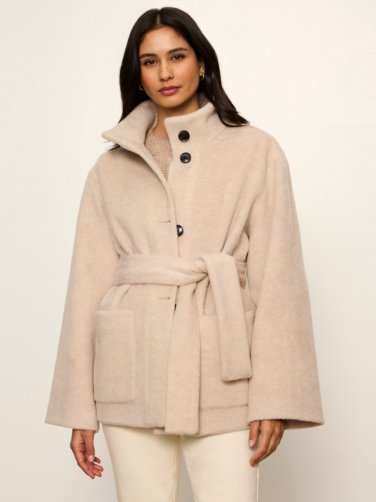 Bundled Wool Coat