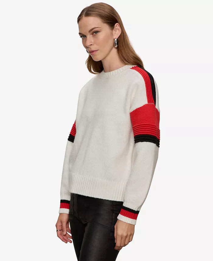 Sporty Stripe Crewneck