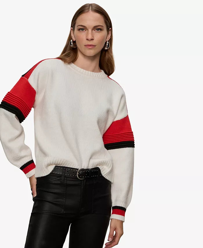 Sporty Stripe Crewneck