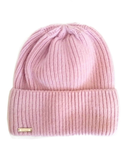 Cashmere Ribbed Cuff Beanie