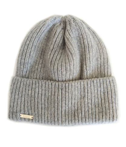 Cashmere Ribbed Cuff Beanie