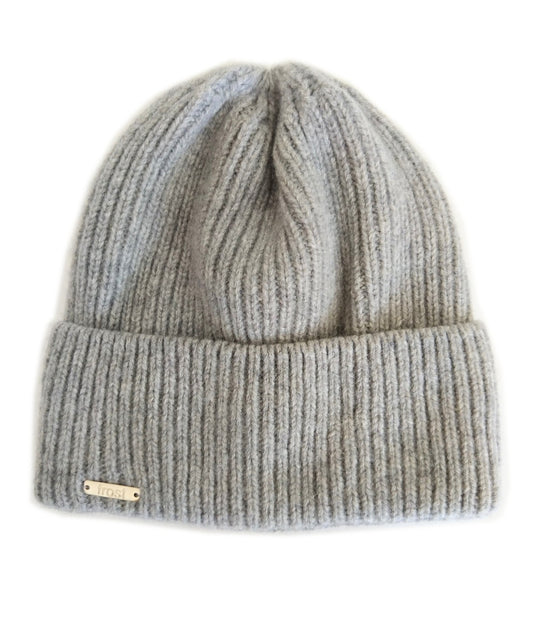 Cashmere Ribbed Cuff Beanie