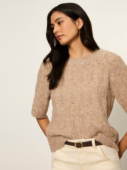 Pointelle Sweater Tee