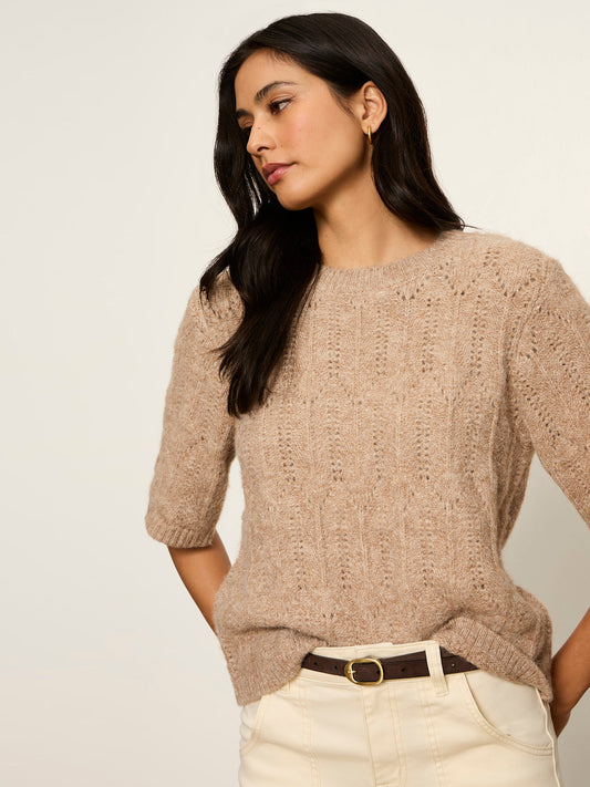 Pointelle Sweater Tee