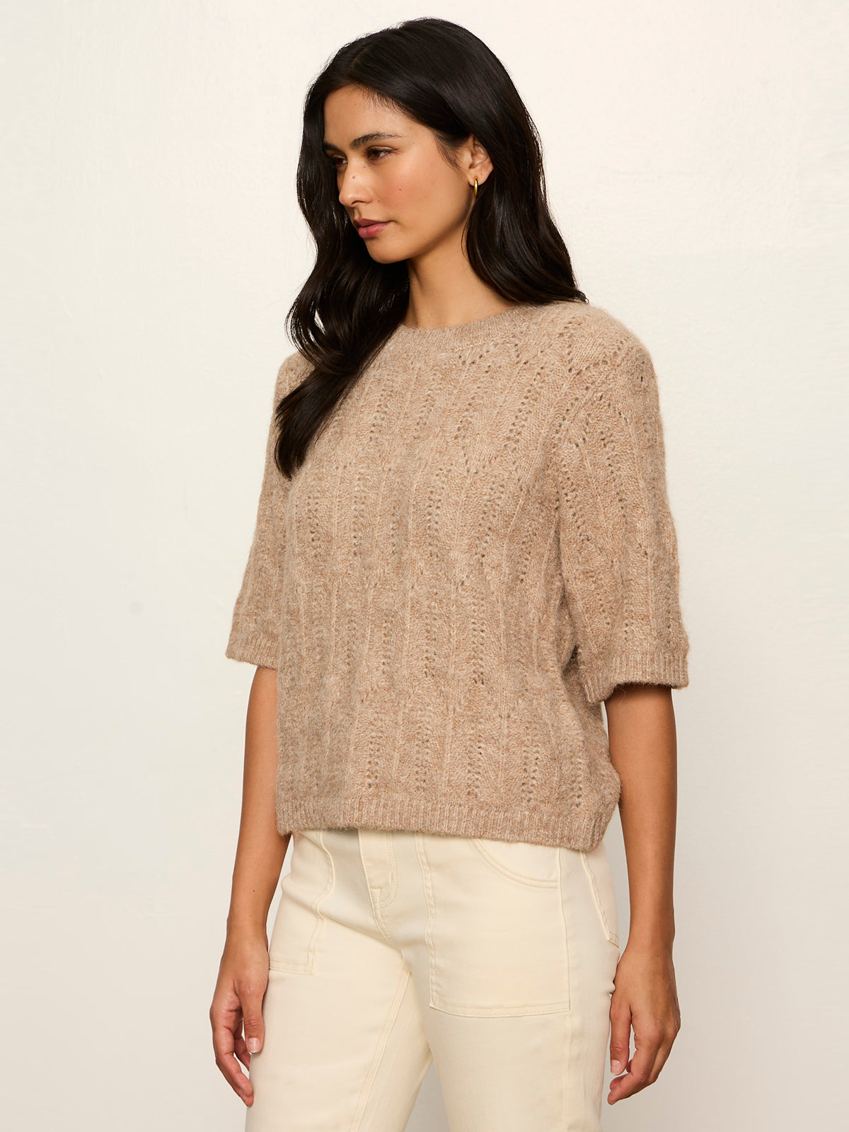 Pointelle Sweater Tee