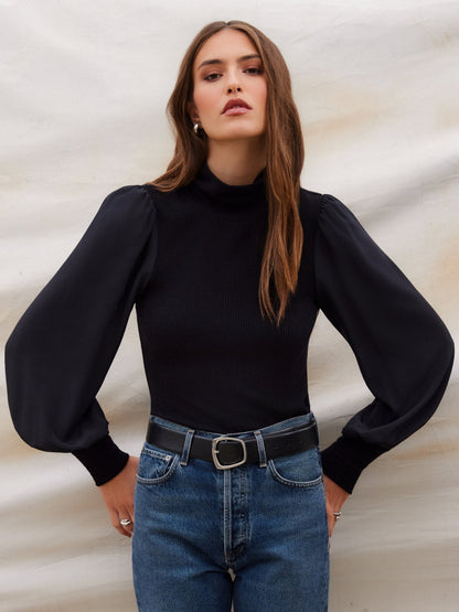 Lisette Contrast Turtleneck