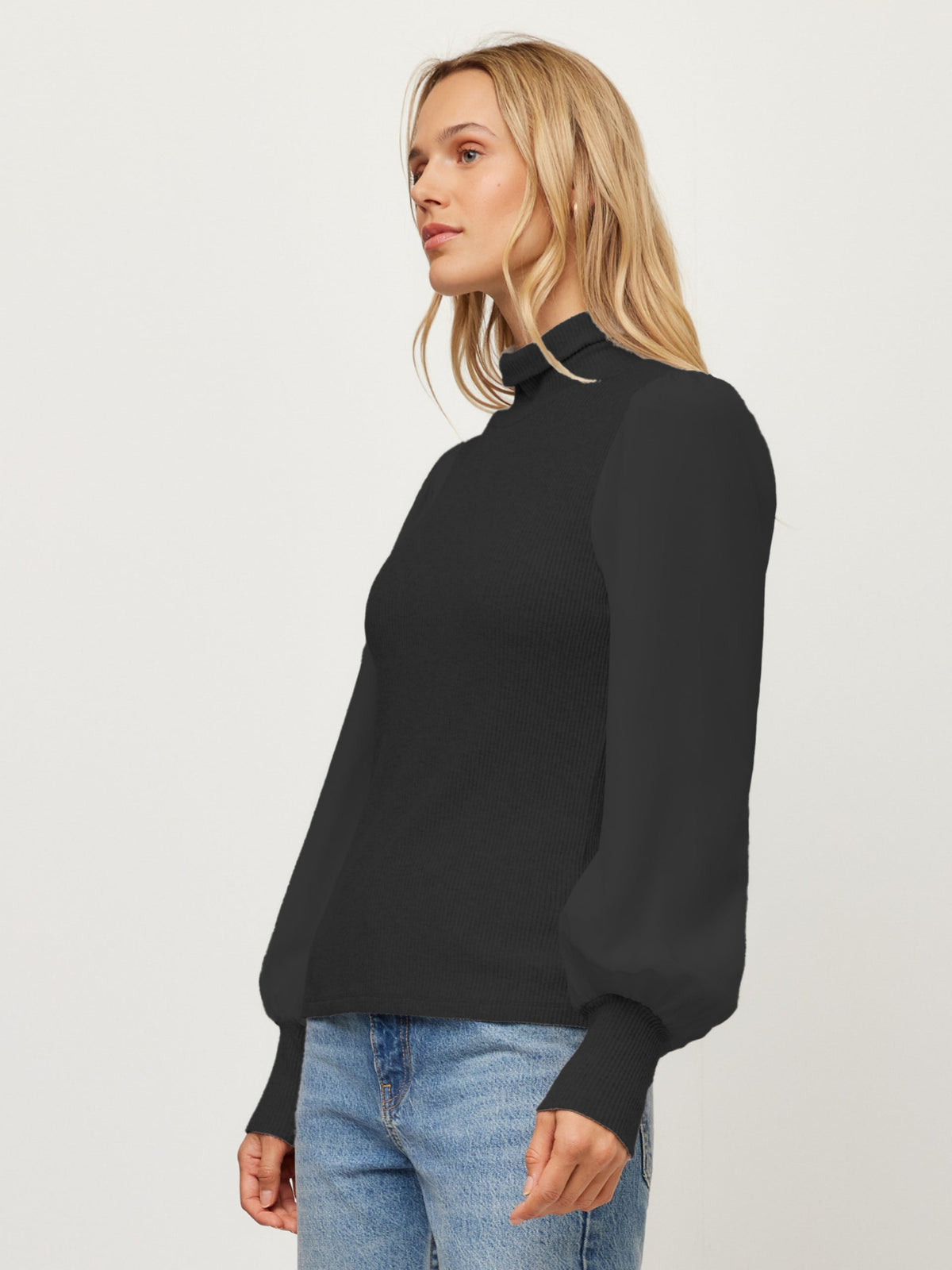 Lisette Contrast Turtleneck