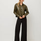 Victoria Faux Leather Top