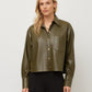 Victoria Faux Leather Top