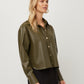 Victoria Faux Leather Top