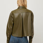 Victoria Faux Leather Top