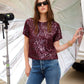 Stacey Sequin Top