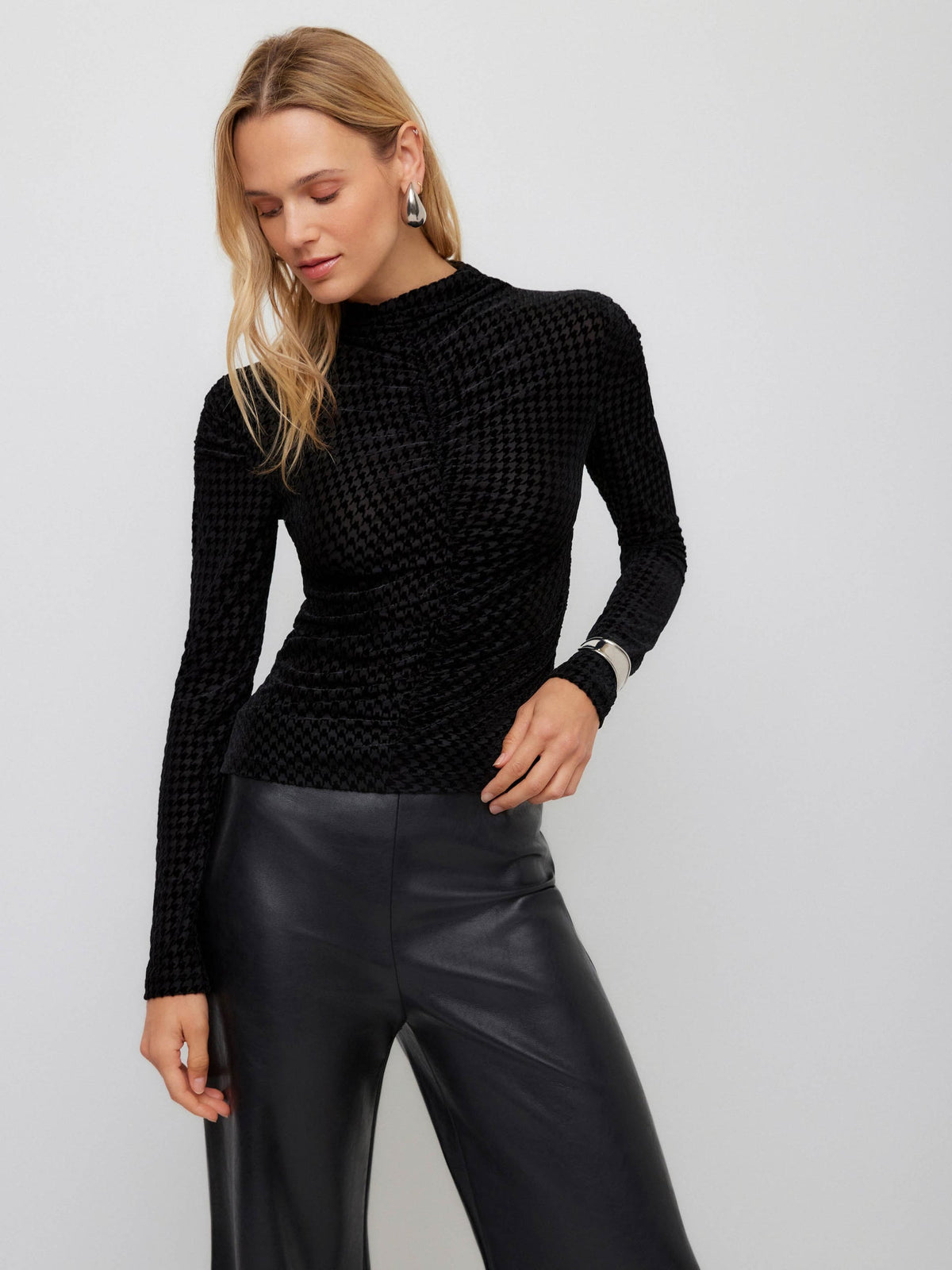 Velvet Ruched Top