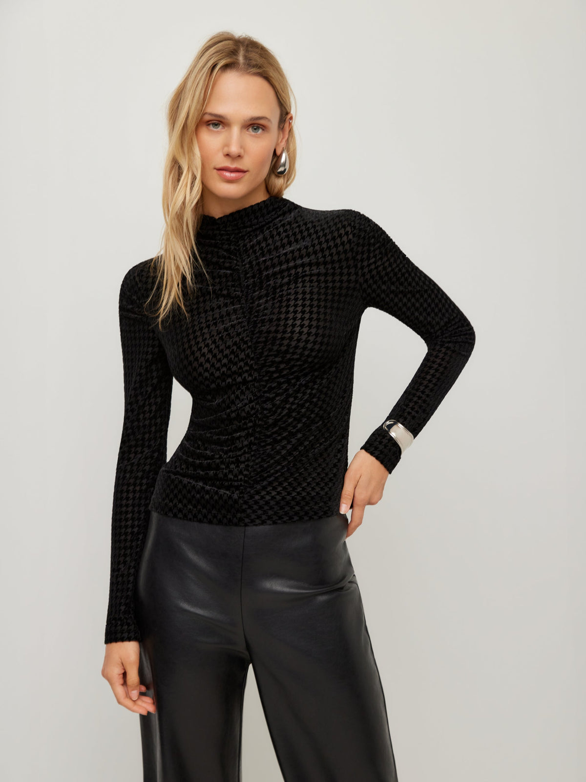 Velvet Ruched Top